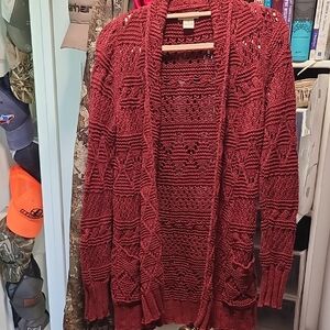 Women's Red Knit Sweater